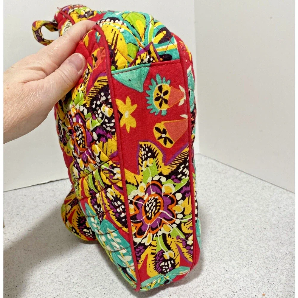 Vera Bradley crossbody bag purse Rumba 2017 retired pink floral quilted solid